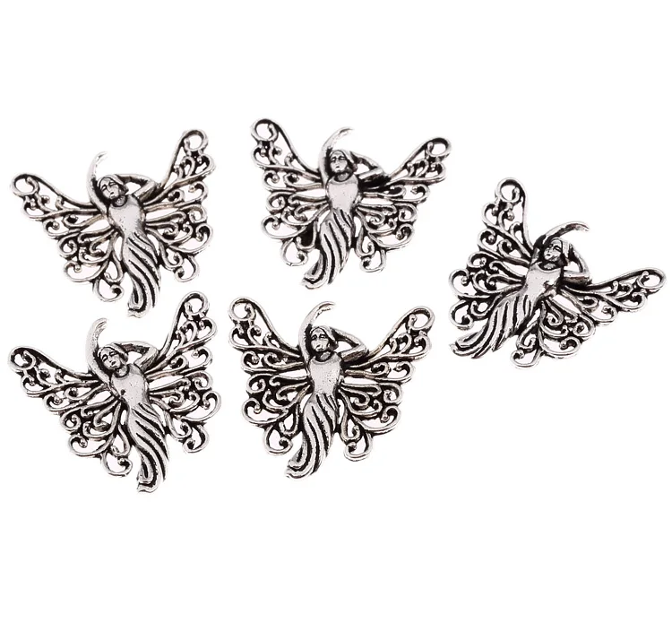 Тибетская Серебряная бабочка волшебные подвески из сплава для DIY модные