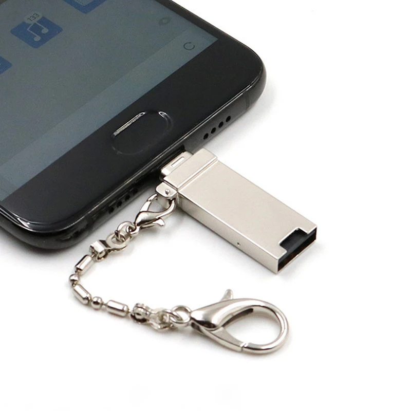 Kebidu Micro USB OTG устройство для чтения карт памяти Алюминиевый адаптер с брелоком SD/TF