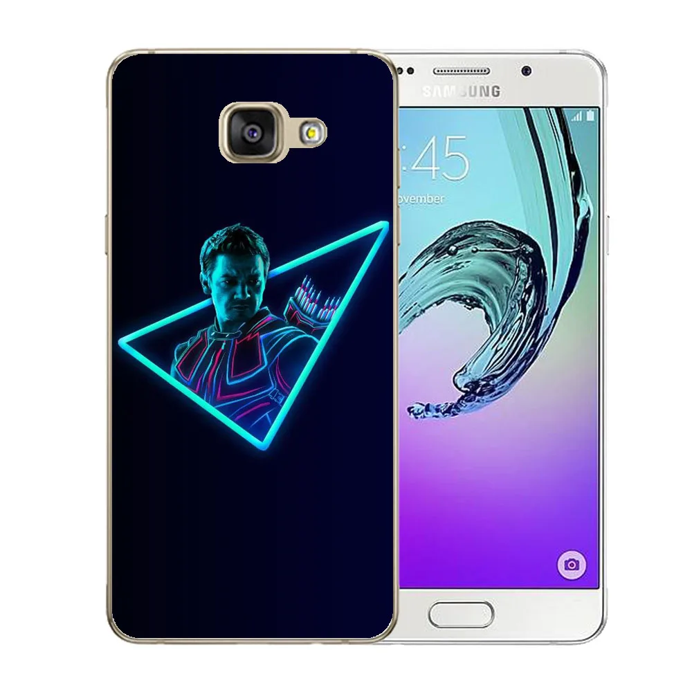 Чехол для Samsung Galaxy A3 A5 A7 2015 2016 2017 чехол Cool Heros Avengers Marvel прозрачный мягкий ТПУ задней