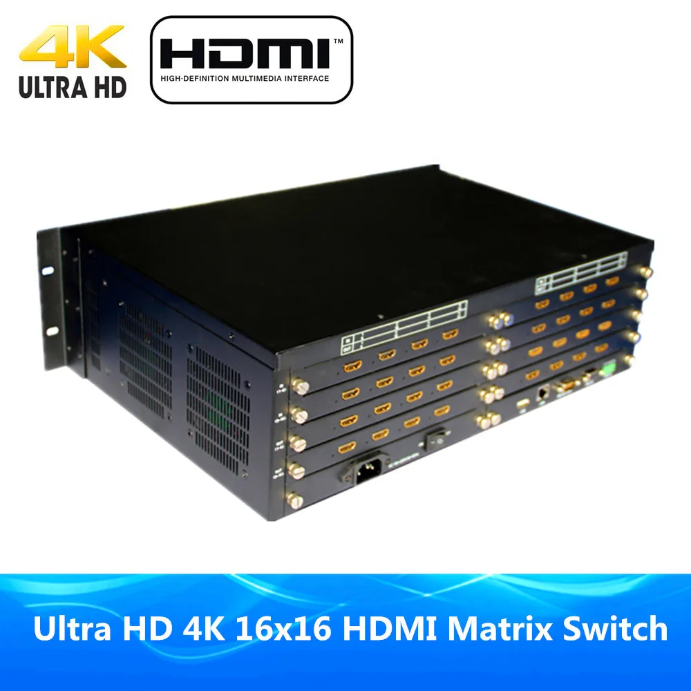 DHL Free Shipping Ultra 4Kx2K 16x16 HDMI Matrix Switcher ProAV Premium Quality 16 Input Output Full HD 1080P 3D | Электроника