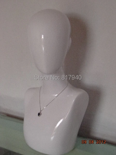 Высококачественная искусственная белая голова бюст манекен для фото головных