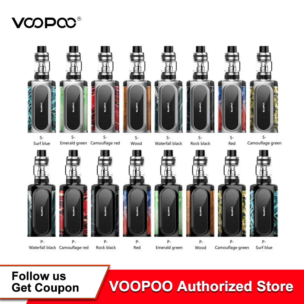 Оригинальный VOOPOO VMATE Комплект 200 Вт Voopoo Vmate Mod 8 мл Uforce T1 Танк вейп комплект