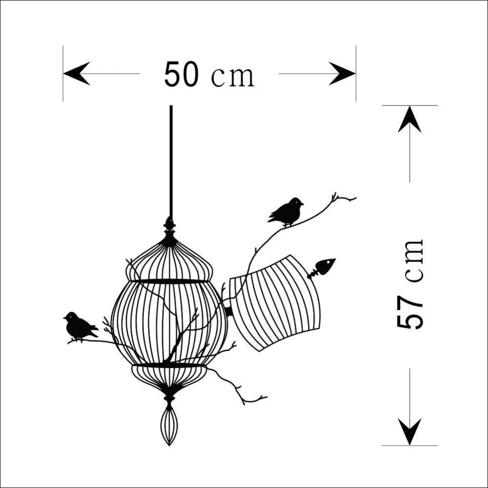 Креативные домашние настенные украшения клетка наклейки для гостиной домашний