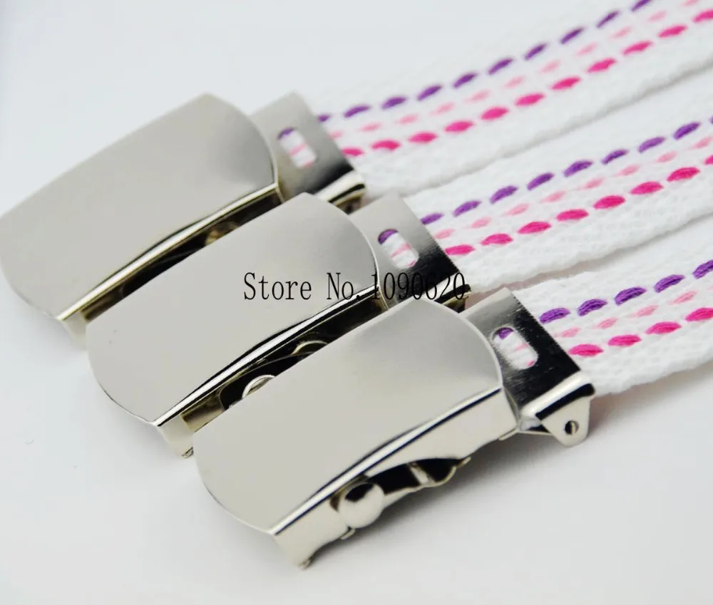 Пояс для девочек детские ремни с блестящей серебряной пряжкой тканевый пояс