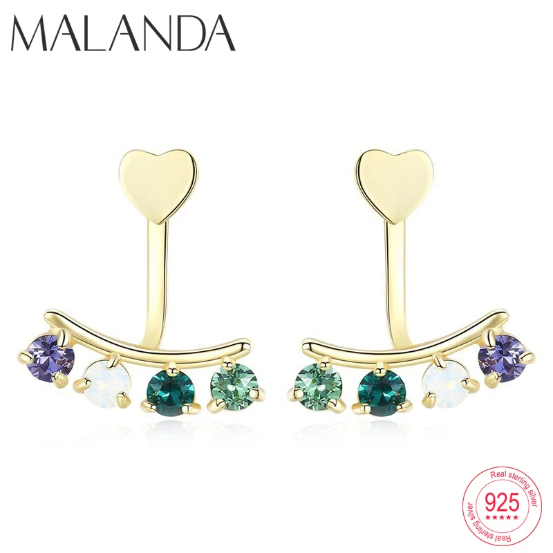 Женские серьги капли Malanda из стерлингового серебра 925 пробы с кристаллами Swarovski