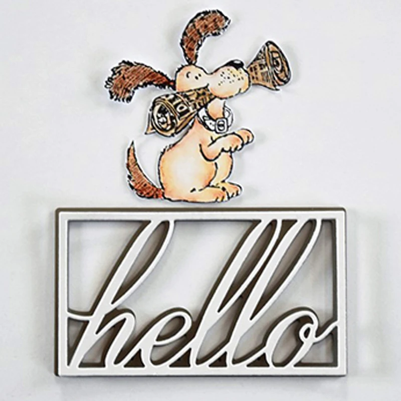 Металлические штампы здравствуйте в рамке новинка 2019 трафареты для сделай сам