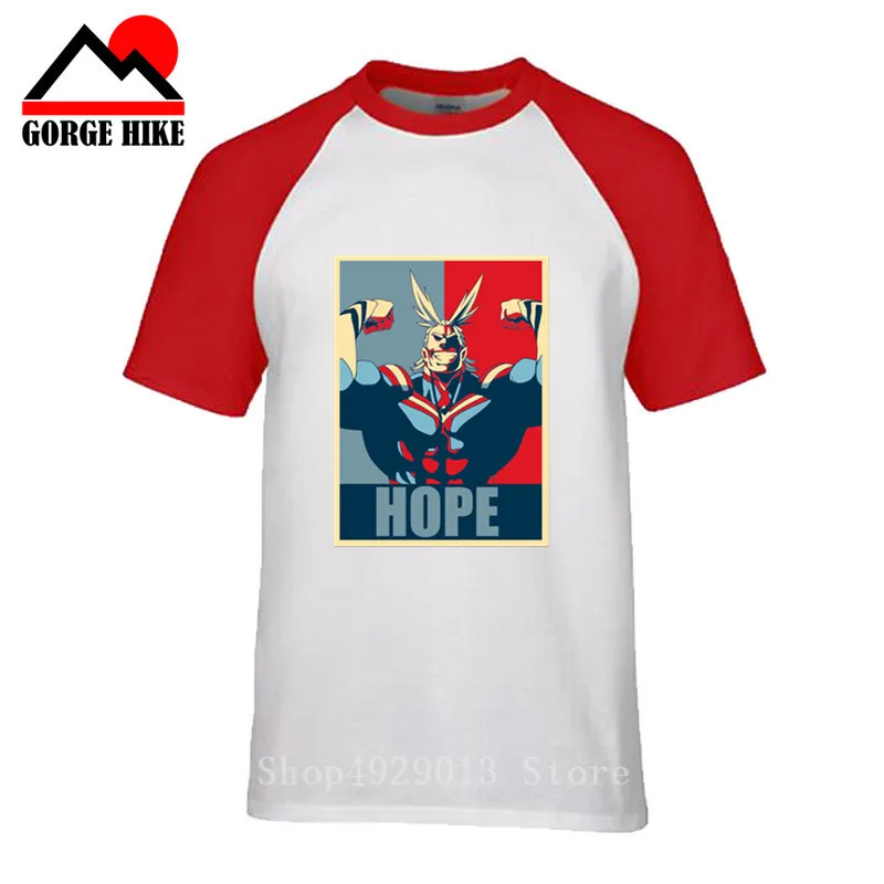 Мужская футболка с мангой All Might Hope Deku японская аниме Boku No Hero Academia|Мужские