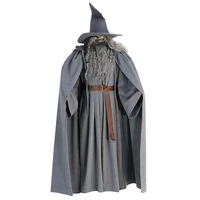 gandalf wizard cosplay halloween costume custom with hat wig beard