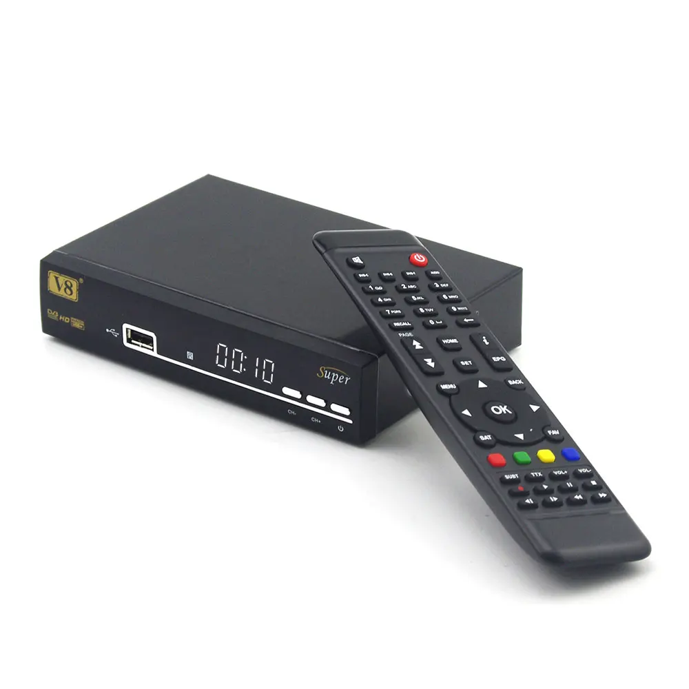 Freesat V8 Super Satellite Receiver+USB WiFi DVB-S2 FTA Full HD TV Receptor With 1 Year Europe Cline Spain Germany LNB | Электроника