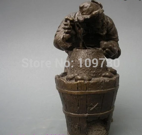 Бир 001907 Китай чистая Бронзовый картофель жареный сладкий старик Статуя