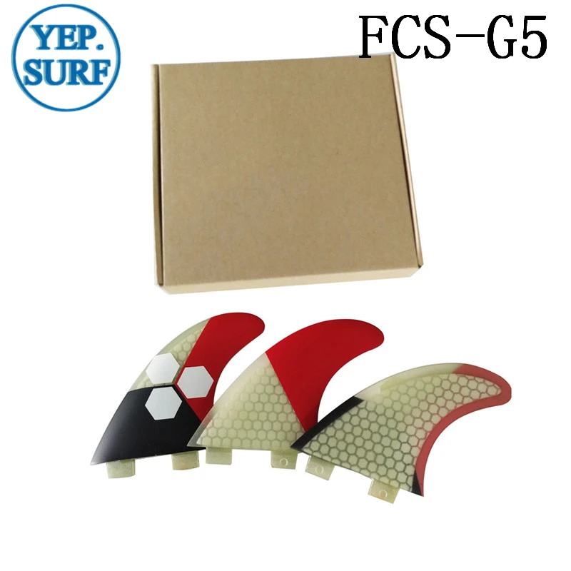 Плавник для серфинга FCS G5 Fin сотовый плавник доски 5 цветов Серфинг Quilhas