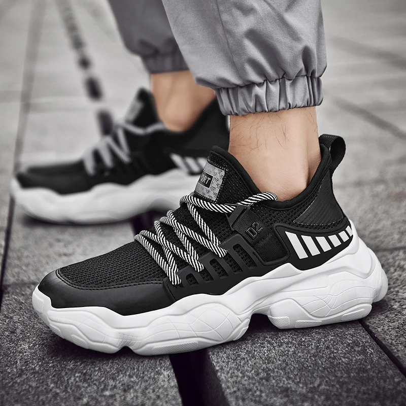 Мужская дышащая спортивная обувь с каменной подошвой большие размеры 39 47 zapatillas