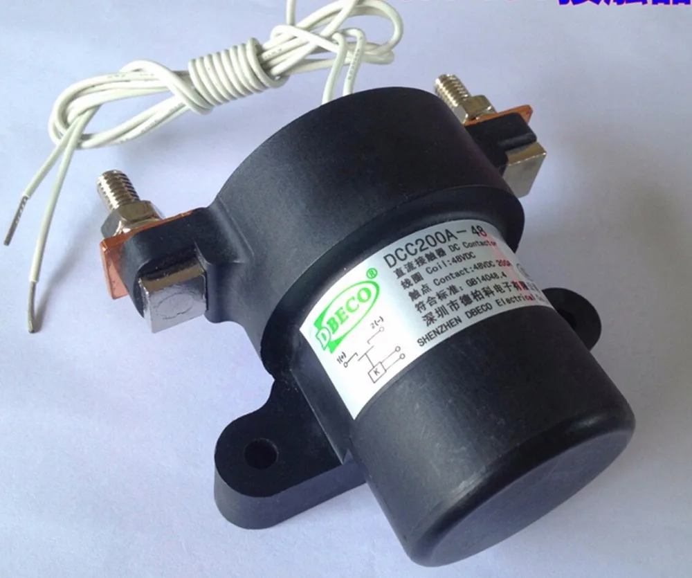 

DCC200A-24V автомобильное реле, контактор постоянного тока для EV/forklift, реле 24 В, нормально открытое