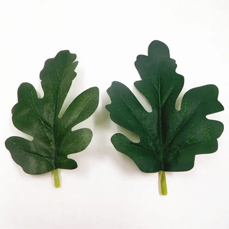 Искусственные Шелковые зеленые листья/украшения для домашнего сада 10 шт.