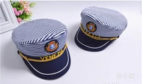 2022 5x new striped navy cap for adult children fashion captain hats caps women men boys girls sailor hats army naval caps