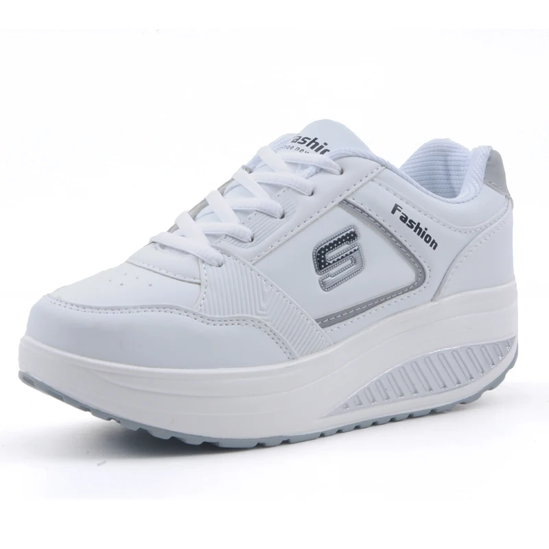 Женские кроссовки для бега на платформе дышащие танкетке модель ST44 2017|running shoes|women