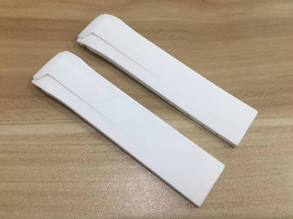 White Without Buckle 22 мм T024417A ремешок для часов Белый силиконовый резиновый ремешок T024417 ремешок для часов T024 - Цвет ремешка: White Without Buckle
