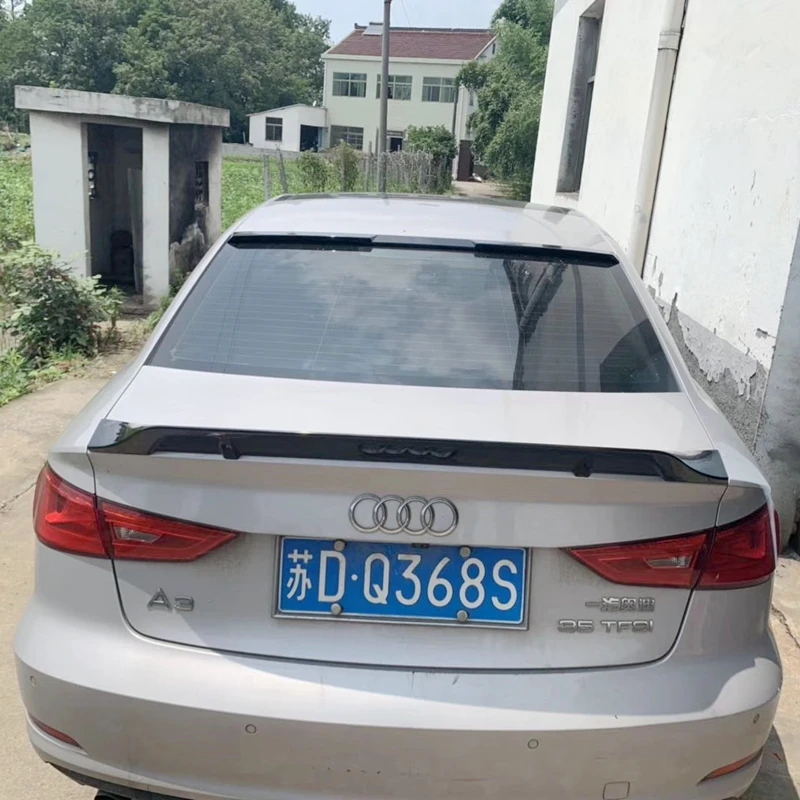

Для Audi A3 спойлер S3 R Стиль Audi A3 ABS Материал заднее крыло автомобиля праймер цвет задний спойлер для Audi A3 спойлер 2014-2017