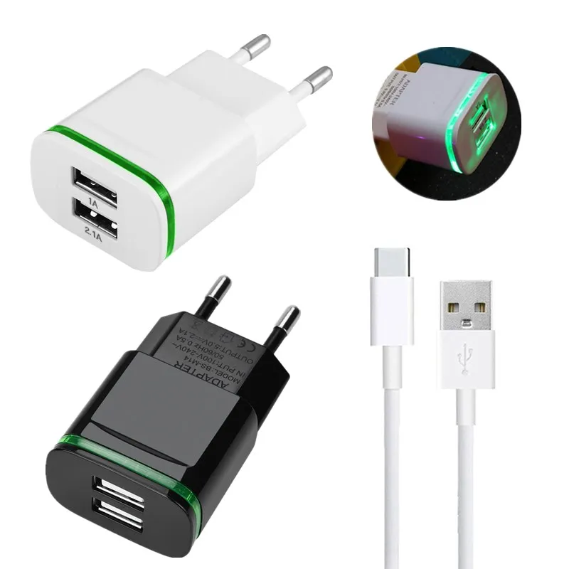 1 м Быстрый кабель Micro USB 5 в 2 а Европейская вилка настенное зарядное устройство