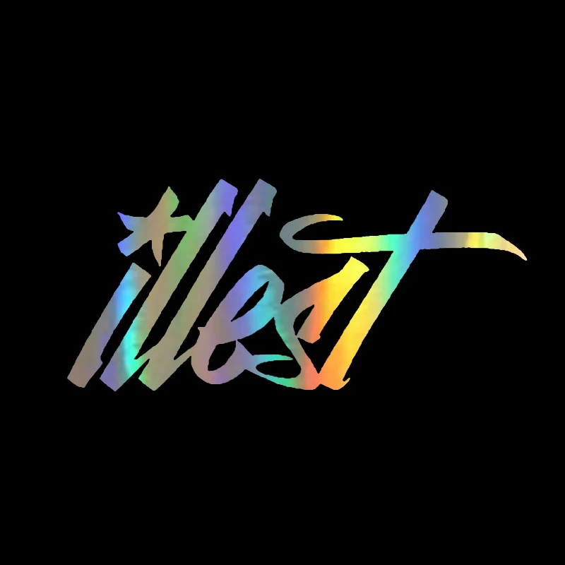 ILLEST Светоотражающие Веселые Дрифт гоночного мотоцикла автомобиля наклейка