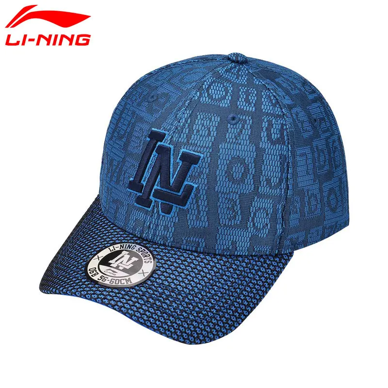 Мужские и женские спортивные бейсболки Li-Ning шапки с подкладкой из 100% полиэстера
