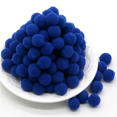 28 Blue 100 шт. 10/15/20/25 мм Мини пышная Нижняя Pom Poms помпонами ручной работы для детей игрушки свадебные Рождественский Декор DIY товары для шитья и рукоделия - Цвет: 28 Blue