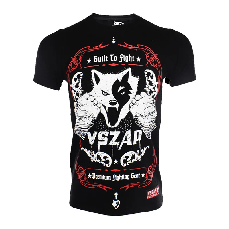 Футболка VSZAP fighting muay Thai tiger с коротким рукавом костюм для боевых искусств ММА