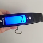 Ручной Чемодан для багажа, 50 кг, 10 г, весы с крючком, Цифровые кухонные подвесные зеркальные весы с ЖК-дисплеем