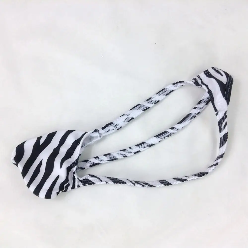 Мужская Сексуальная Танга выпуклый мешок T back виноград Smugglers Зебра принты