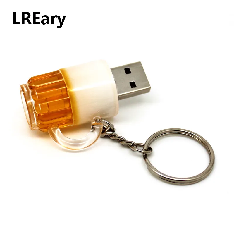 Hot sale mini Beer Cup 128MB USB 2.0 flash drives 4GB 8GB 16GB 32GB small bulk cheap Bottle Pendrive 64GB Memory Stick Pen drive |