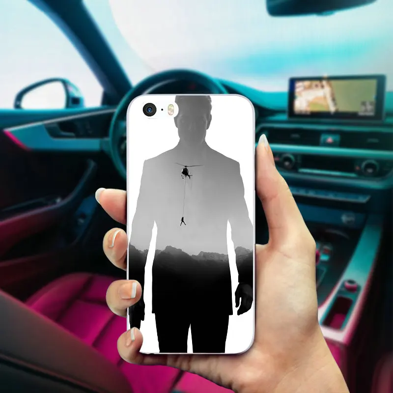 Soft TPU Mobile Phone Cases for iphone X Case Back Cover 6S 7 8 Plus 4 4S 5 5S SE Bags Missions Impossible Tom Cruise | Мобильные
