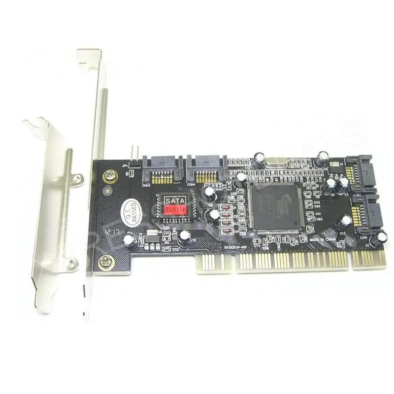 PCI 4 порта SATA внутренняя плата контроллера RAID с низкопрофильным кронштейном|Платы