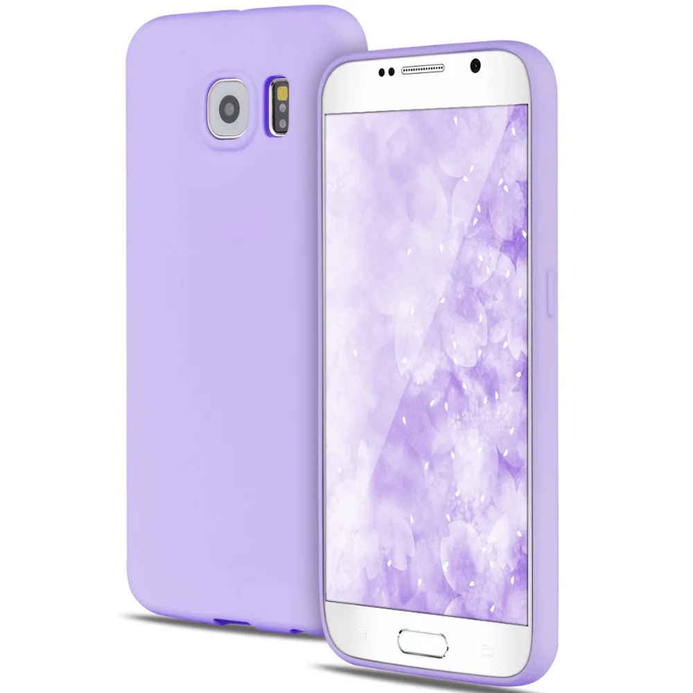 Мягкий ТПУ чехол Yokata для samsung Galaxy S5 S6 S7 Edge силиконовый чехол для samsung S8 S9 Plus карамельный цвет милый резиновый чехол для девочки