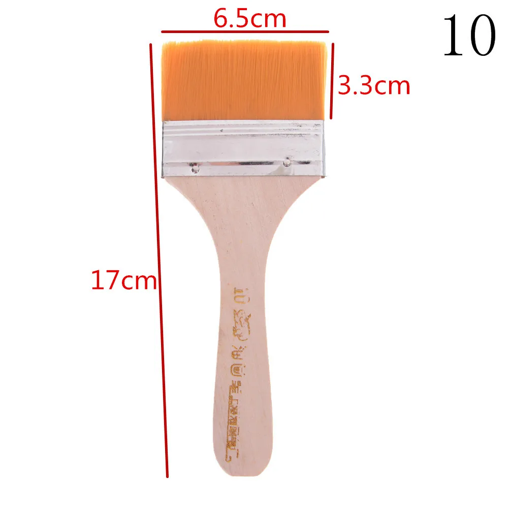 

2018 2PCS Long Handle Different Size Nylon Scrubbing Paintbrush Professionals Paint Brushes Set hand tools