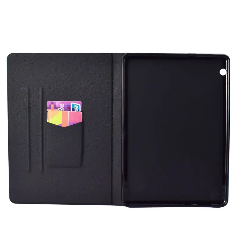 Чехол для huawei MediaPad T3 10 AGS-W09 AGS-L09 AGS-L03 9," чехол Funda планшет силиконовый чехол с персонажами из мультфильмов из искусственной кожи защитный чехол с подставкой+ защитная пленка на экран+ подставка для ручек