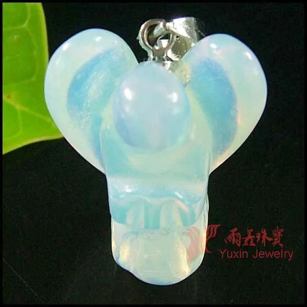 2020! Новое поступление модные подвески с ангелом из опала ручной работы камень для