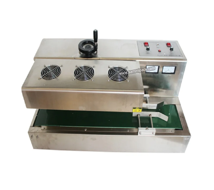 

continuous glass bottles induction sealing machine