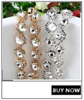 1 ярд/лот 3 ряда пришить Лента Из Бисера Смешанный цвет DIY Bling Rhinestone цепь свадебная одежда украшение ручной работы