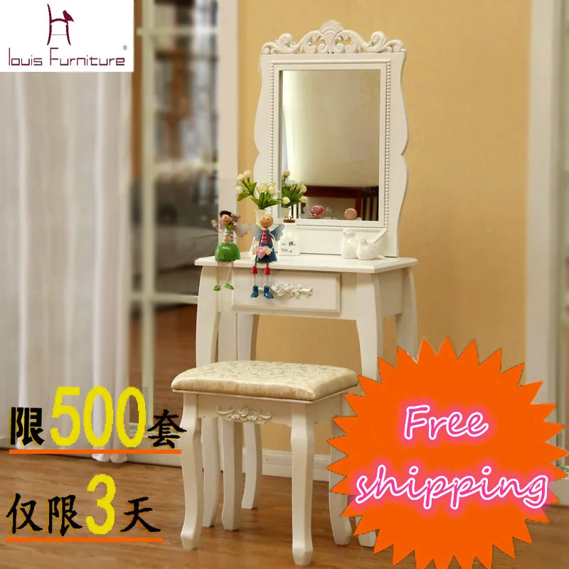 

Louis Fashion Single drawer dresser dressing table bedroom vanity table