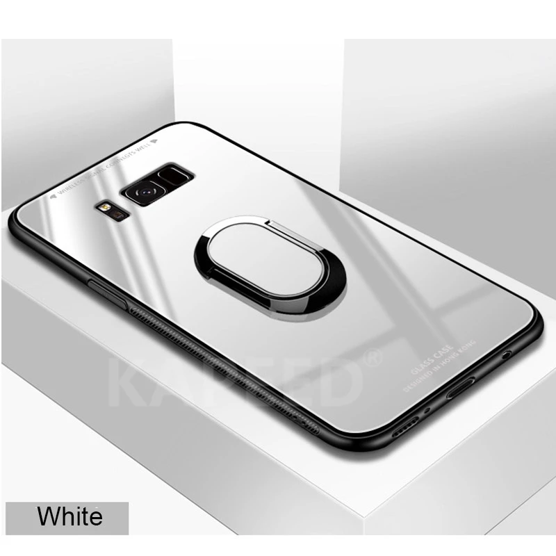 Для samsung Galaxy S10 S9 S8 Plus закаленное стекло Магнитный чехол-держатель с кольцом для samsung Galaxy Note 8 9 S10 Lite S10e чехол Funda