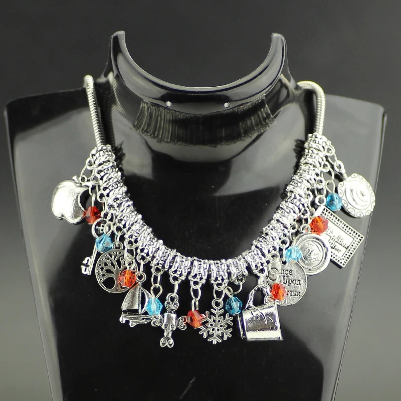 10 styles Fashion Anime Moana Charm Choker Necklace Beauty and the beast DIY Metal Alloy Romantic theme pendant Jewelry | Украшения и