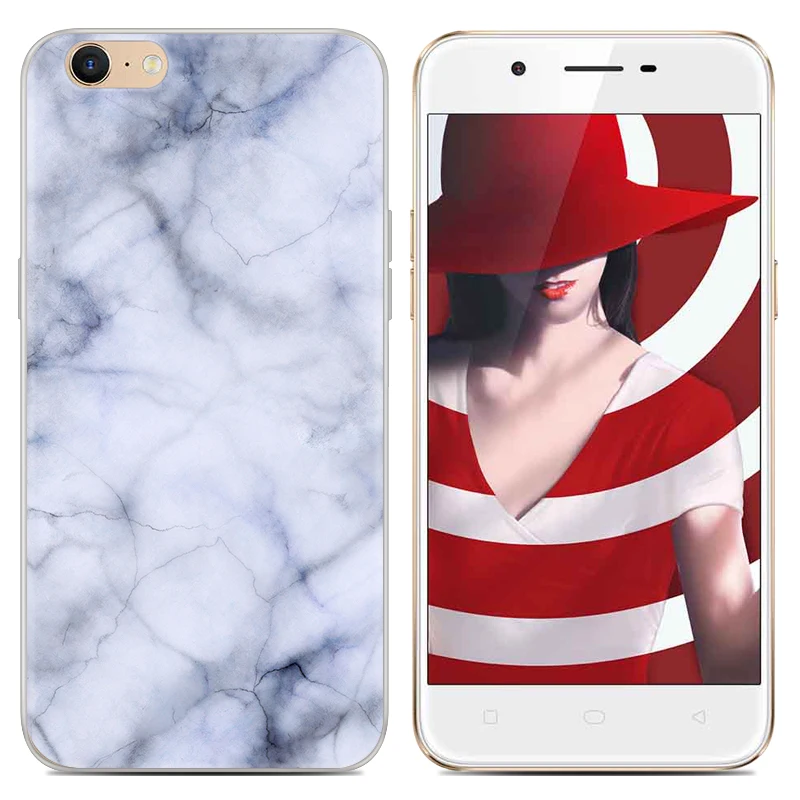 New Style Marble Series Phone Case For Oppo A59 F1S 5.5-inch High Quality Painted TPU Soft Silicone Back Cover Shell | Мобильные