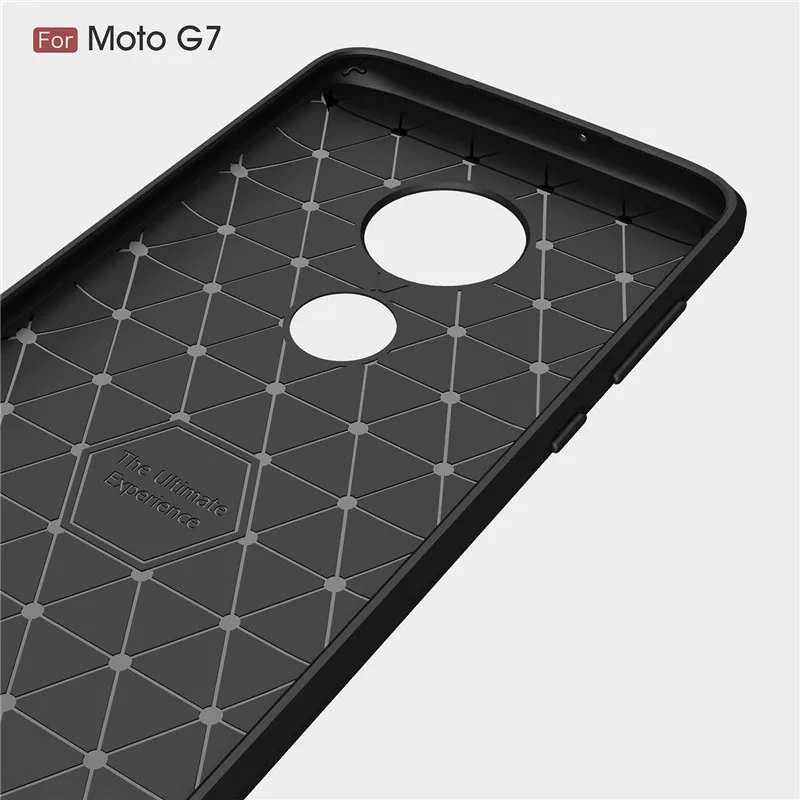 Для Motorola G7 углеродное волокно Прочный ТПУ чехол для Moto E4 E6 G5 G5S G6 Plus Z3 Z4 Play P40 P30 Note