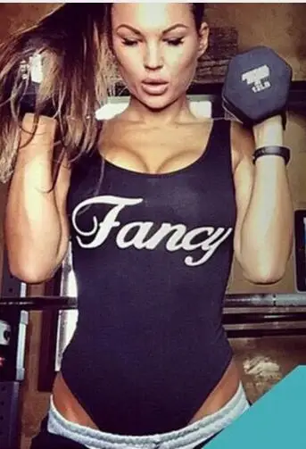 

Fancy Funny Letter one piece bodysuit Jumpsuit Swimwear Women Summer Style Swimsuits Beachwear Monokinis Customn