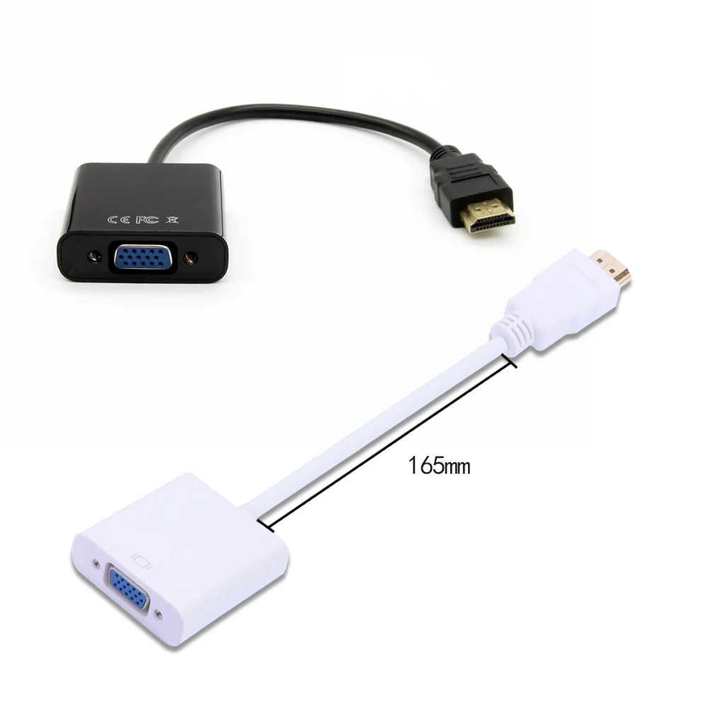 Адаптер-конвертер VGA совместимый с HDMI кабель для компьютера ноутбука планшета 1080p