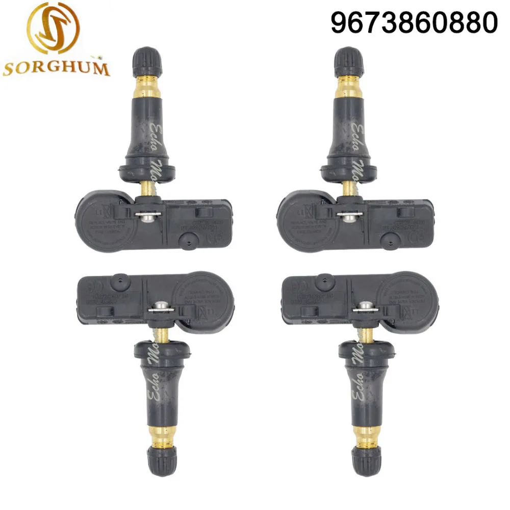 

4 шт. 9673860880 TPMS датчик давления в шинах монитор системы 433 МГц для Citroen Peugeot 307 T5 308 T7 3008 T84 5008 W24 RCZ T75