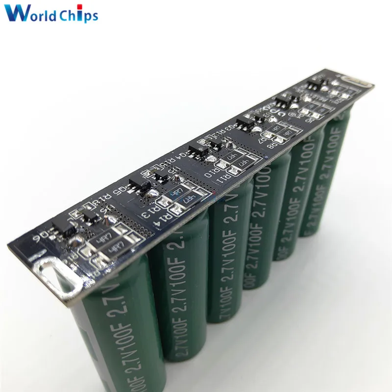 16V 16.6F Super Capacitor Automotive Rectifier 6pcs 2.7V 100F Double Row / Sigle Ultracapacitor With Protection Board Module | Электронные