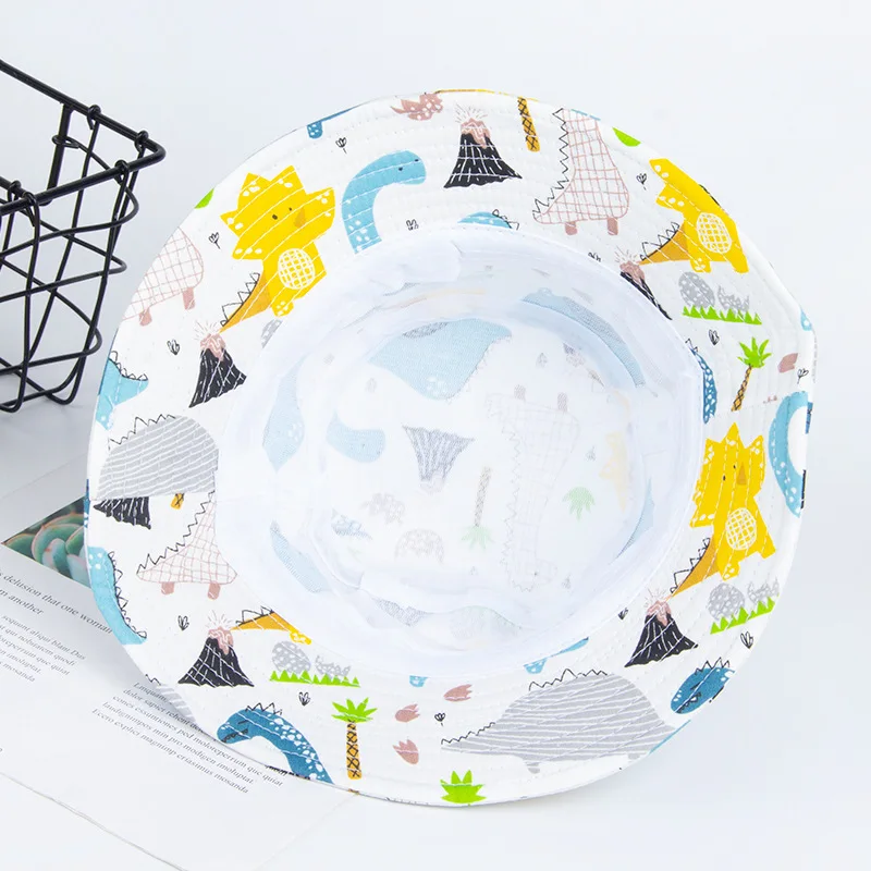 

New Baby Sun Hat Spring Summer Boys Caps Bucket Hats for Girls Cotton Baby Basin Hat Cartoon Cap for Kids Sun Fisherman Hat Caps