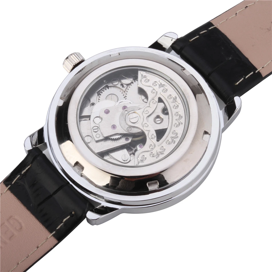 Для мужчин s часы Автоматические self ветер механические бизнес люксовый бренд