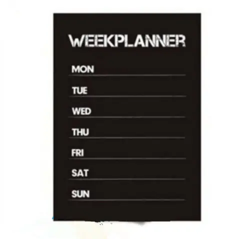 2018 новый стиль Еженедельный план календарь Памятка мел доска черная виниловая